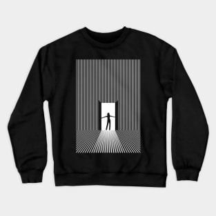 The woman in the doorway Crewneck Sweatshirt